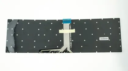 фото, Клавіатура для ноутбука MSI (GE63, GE73) rus, black, без фрейма, підсвічування клавіш (RGB per key) (оригінал)