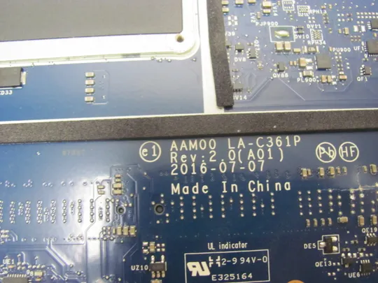 номер0944-8 материнська плата Mainboard Материнка Основна плата Системна плата Плата системи Laptop motherboard мамка ноутбучна плата AAM00 LA-C361P  i7-6700HQ SR2FQ для  Dell Precision 5510, XPS 15 9550  оригінал Характеристики