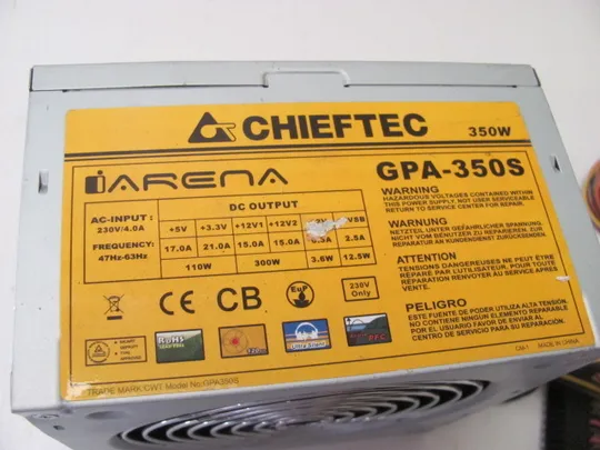 4247 блок живлення для ПК  CHIEFTEC GPA-350S   НІМЕЧЧИНА Інтернет-аукціон