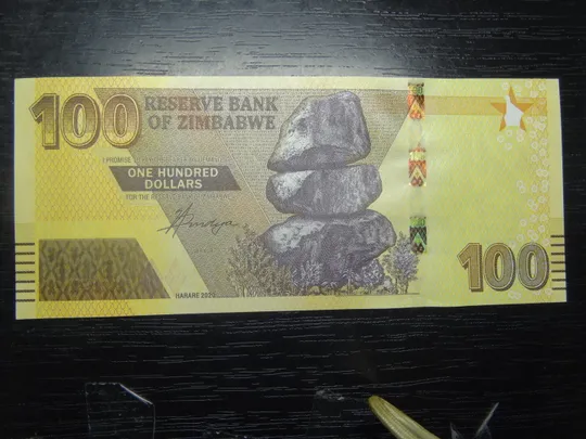 Купити 100 доларів Зімбабве 2020 UNC