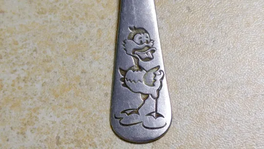 Виделка дитяча Каченя стара радянська нержавійка Україна Запоріжжя Вживане Де купити