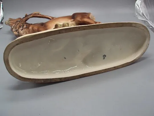 Фигура керамика Германия Sitzendorfer Porcelain Works олень большой высота 34 см под реставрацию №20 Недорого