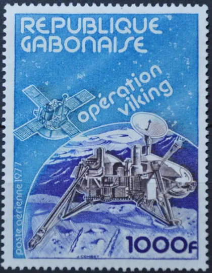 фото, Габон Космос Викинг Марс 1977