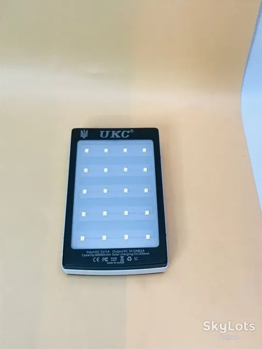 УМБ Power bank UKC 90000mAh Повербанк на сонячній батареї з ліхтариком потужна універсальна мобільна батарея для заряджання гаджетів З аукціону
