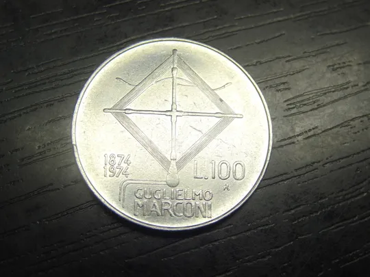 100 лір 1974 Італія Гульєльмо Марконі Ціна