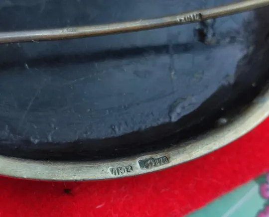 До 1950-х годов Брошь Раневской серебро, бакелит, хорошее состояние br416 З аукціону