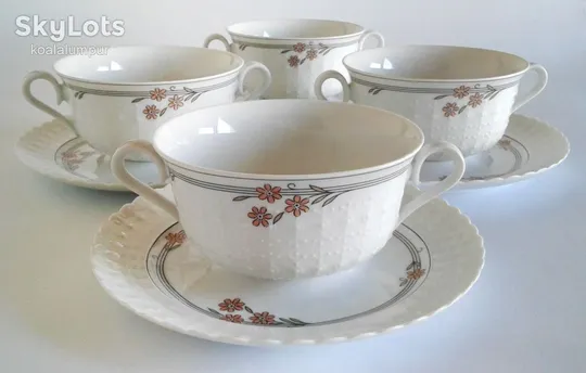 Супові чашки 4 штуки Tirschenreuth порцеляна Germany Ціна