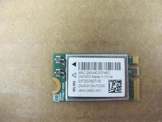 844-13 WI-FI модуль 0V91GK  для Dell G3 15 3500 3590 оригінал Ціна