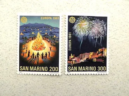 фото, Серія поштових марок Сан-Марино " Європа СЕРТ " 1981 рік **