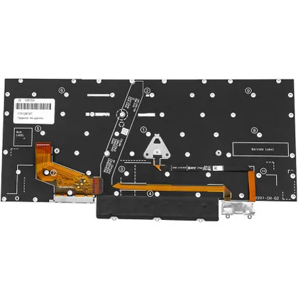 фото, Клавіатура для ноутбука LENOVO (ThinkPad: X1 Yoga 8th Gen) rus, storm grey, без фрейму, підсвічування клавіш (ОРИГІНАЛ)