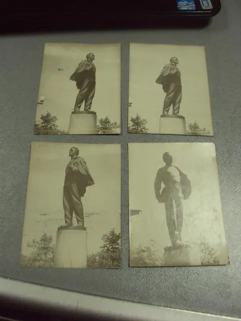 открытка фотография памятник ленин ульянов лот 4 шт №10992 Ціна