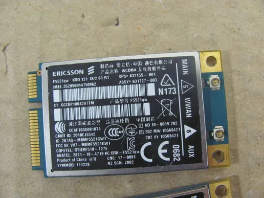 номер0033-10 плата модему 632155-001 ERICSSON F5521GW для HP EliteBook 8560P 8570P 8460w 8560w 8760w 8560p Плата мережева карта плата модему Modem Board Продаж