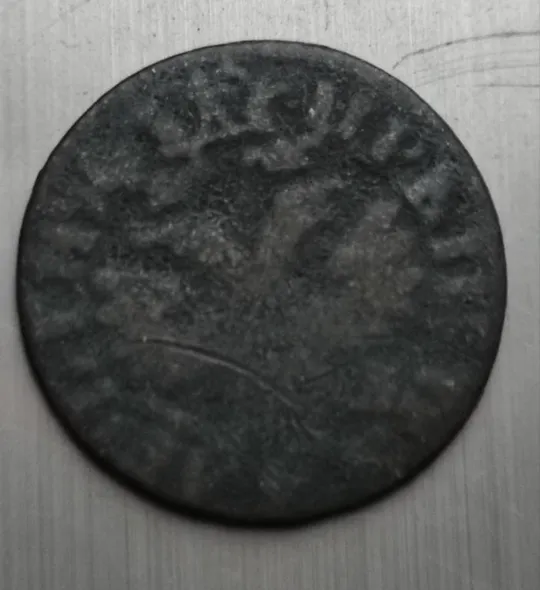 Монета денга 1704 года gf625. З аукціону