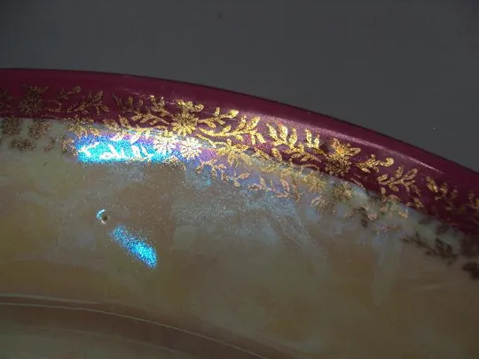 Тарелка большая блюдо мадонна фортуна фарфор ГДР eisenberg высота 3,2 см, диаметр 30,1 см №13295 З аукціону