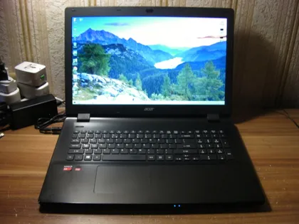 фото, Acer Aspire E17 Е5-721 17.3" FHD LED AMD A6-6310 4x1.80ГГц-2.40ГГц 8ГБ/400ГБ ВебКа BT Робоча Батарея Новий 96-Вт Б/Ж США