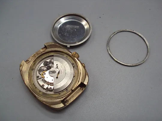 Наручные часы Секунда 26 камней календарь ссср Seconda automatic позолота Аu10 не на ходу №15904 Торговий майданчик