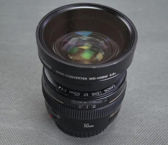 Canon EF 0.8X телеконвертер Canon WD-H58W Wide-Converter for DIGITAL High Definition 58mm Вживане Недорого