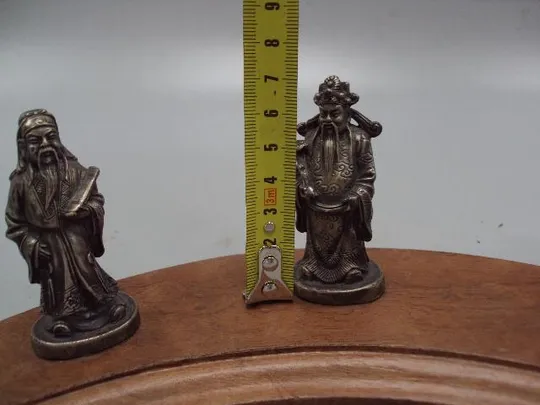 Купити Фигура серебро статуэтка Три звездных старца Мудрец Фу, Мудрец Лу и Мудрец Шоу на подставке №14268