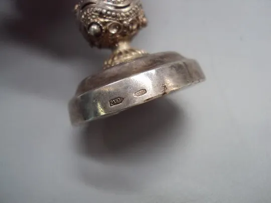 Рюмка стопка серебро 925 проба 2ХЮ вес 36,58 г высота 7 см, диаметр 4,2 см №14316 Недорого