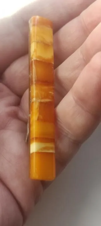 винтажный Королевский янтарь-зажим для галстука и запонки 1970-е годы или ранее bf216- Де купити