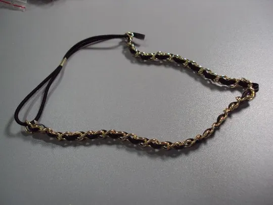 греческая повязка на голову с цепочкой новая №10866 Ціна