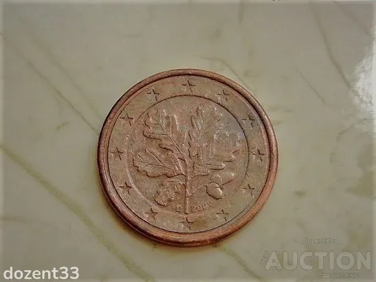 Купити 1 цент 2002 рік Німеччина "D - Мюнхен" (740)