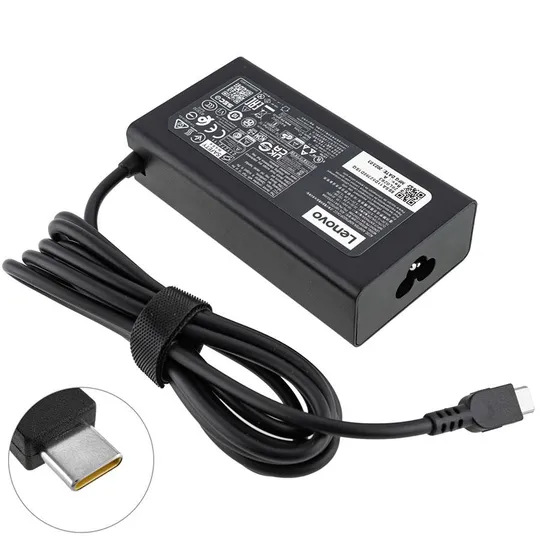 Купити Оригінальний блок живлення для ноутбука LENOVO TYPE-C 100W, Black, RECTANGULAR