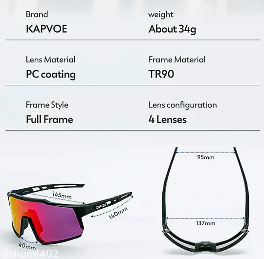 Окуляри для активного відпочинку Kapvoe UV400 Polarized Продаж