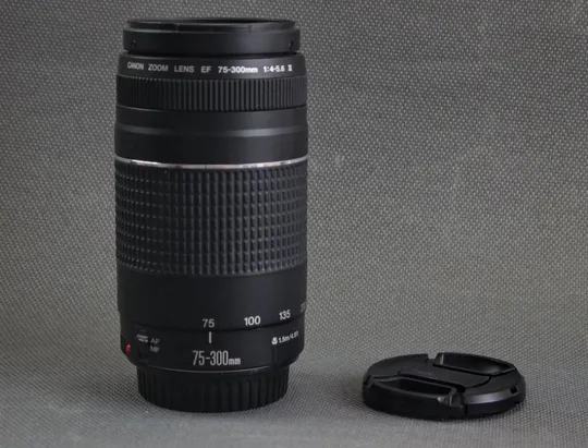Canon EF телеобъектив Canon 75-300mm/4-5.6 III Ф58mm на полный кадр 24x36mm #1 З аукціону