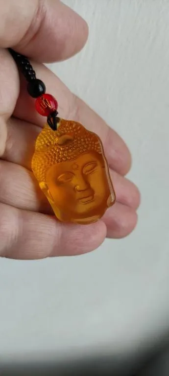 Купити Новая Подвеска  кулон Голова Будды камень Натуральный желтый кристалл  gb536