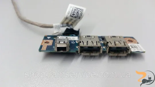 Додаткова плата, USB роз'єм, 4iLINK роз'єм, для ноутбука DELL Vostro 1520, LS-4121P, б/в Ціна