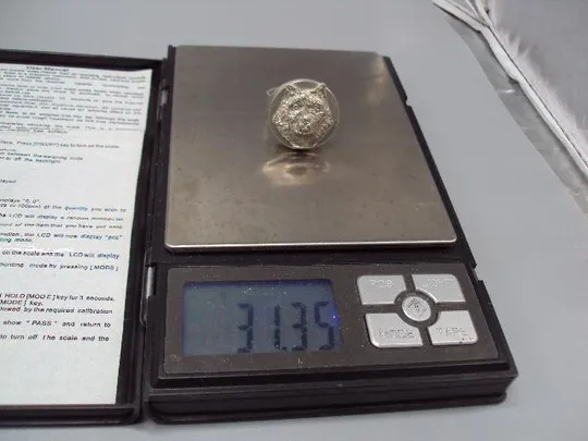 Мужское кольцо перстень печатка Волк оборотень серебро 925 проба вес 31,35 г 23 размер новое №14413 Де купити