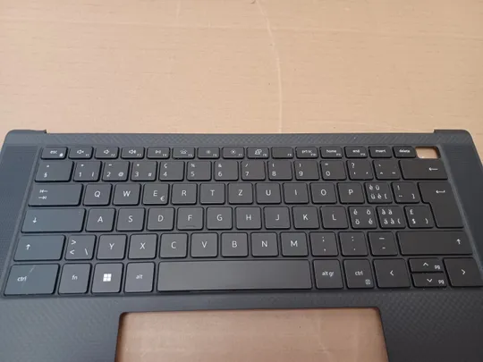 номер1051-6 корпус кришка 0TJP2V AQ3RH000112 з клавіатурою 0DYC5H PK33RH2A20  для Dell XPS 15 9500 9510 PRECISION 5550 5560 Палмрест корпус топкейс Верхня панель палмрест cover-C оригінал З аукціону