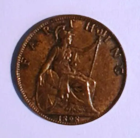 FARTHING 1898 VICTORIA DEI GRA BRITT REGINA FID DEF IND IMP Де купити
