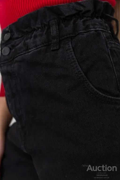 Джинсы женские демисезонные, цвет черный, 164R3410 Де купити