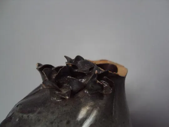 Вазочка керамика ваза цветочки высота 21,4 см под реставрацию №13974 Інтернет-аукціон