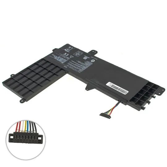 Купити Батарея для ноутбука ASUS B21N1506 Short Cable (коннектор 3см від края, EeeBook E502MA, E502SA, E502NA, L502MA, L502SA) 7.6V