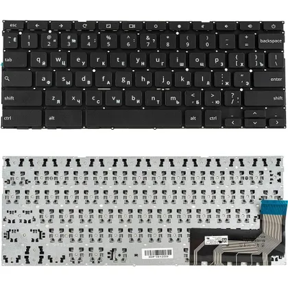 фото, Клавіатура для ноутбука ASUS (C403 series) rus, black, без кадру