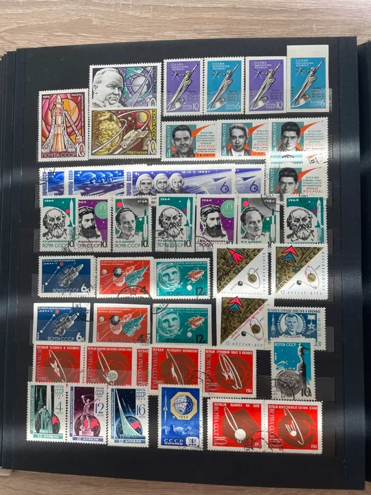 Велика колекція марок СРСР 1950-1990рр.— чисті, блоки, серії, понад 500 шт Торговий майданчик
