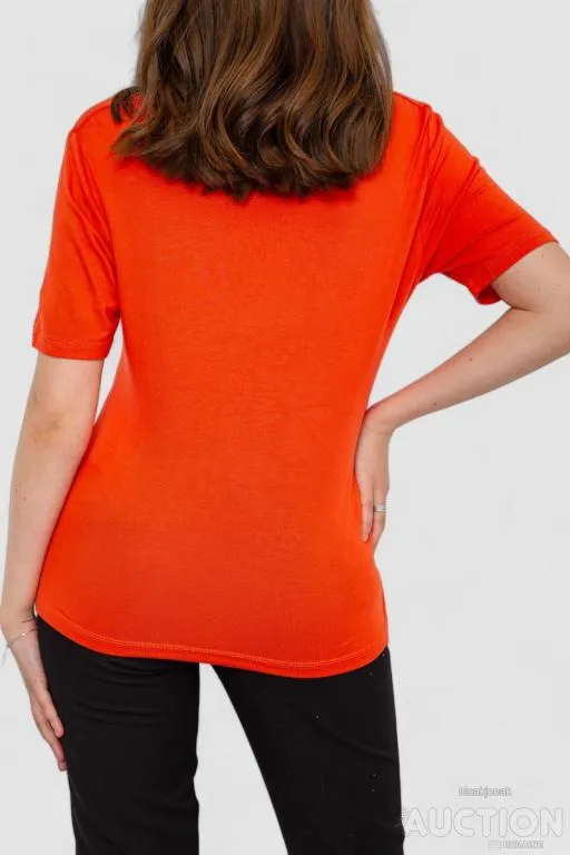 Футболка женская, цвет коралловый, 186R609 Продаж