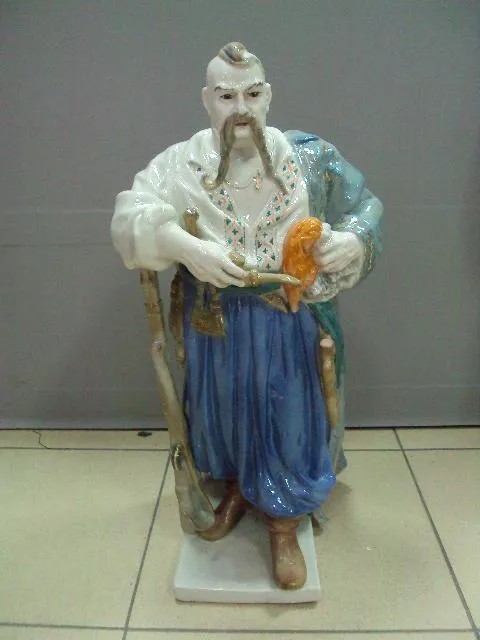 Фигура фарфор полонное зхк Тарас Бульба необычный раскрас большой 47,5 см под реставрацию №10525 Ціна