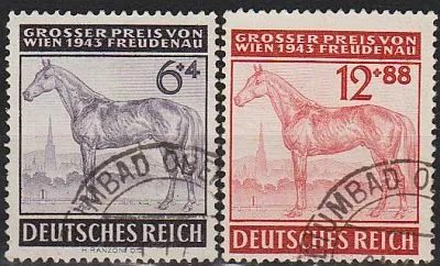 фото, 1943 - Рейх - Турнір у Відні Mi.857-58_ гаш _3,20 €