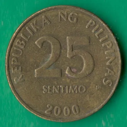 фото, 25 сентімо 2000 року Філіппіни [КВ]