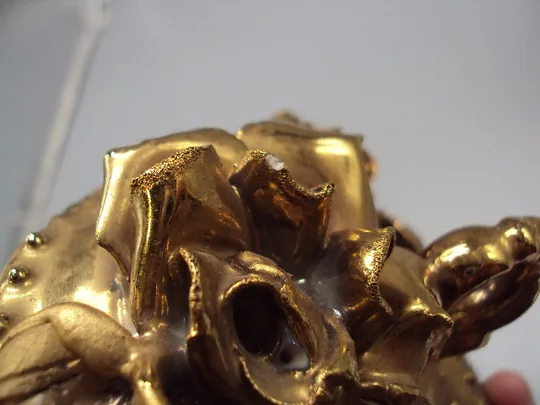 Шкатулка фарфор позолота цветы розы и листья большая размер 11,5 х 12 см №18390МЯ Інструкція