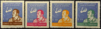 фото, Парагвай Космос Алан Шепард 1961