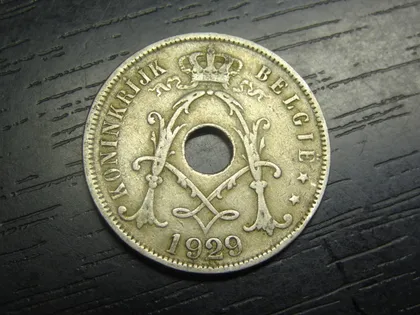 фото, 25 сантимів Бельгія 1929 Belgie