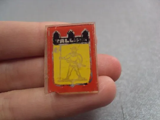 знак герб таллин стекло лот 2 шт №4865 З аукціону