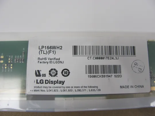 МР6-2 матриця LP156WH2 TL F1 15.6" WXGA/HD  LVDS 40 pin TN LCM, a-Si TFT-LCD Продаж