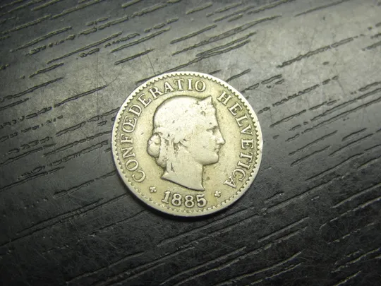 5 рапенів 1885 Швейцарія Ціна