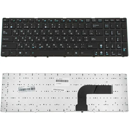 фото, Клавіатура для ноутбука ASUS (A52, K52, X54, N53, N61, N73, N90, P53, X54, X55, X61), ukr, black (K52 version)